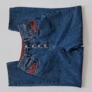 Stephen Mardon Rio Denim Mom Jeans Color Block Detail size 9 Vintage 90s